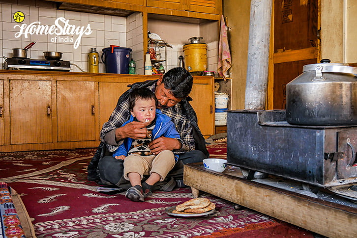 Father-Son-Diskit Homestay-Nubra Valley-Ladakh
