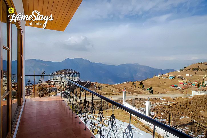 Balcony-view-The Tranquil Boutique Homestay- Kanatal