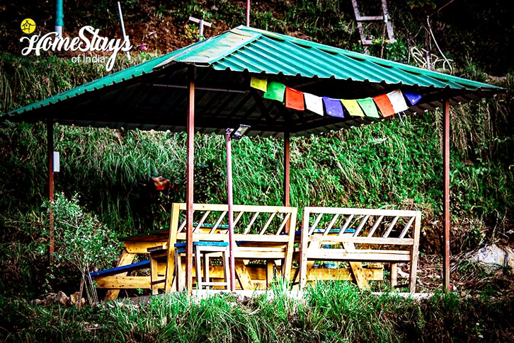 Sitout-The Log Hut Cottages, Gagar-Ramgarh