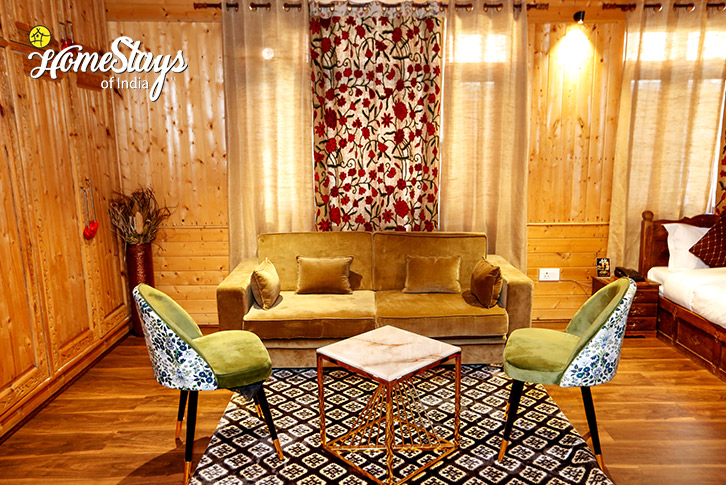 Family-Room-Sitting-Willow Tales Homestay-Srinagar