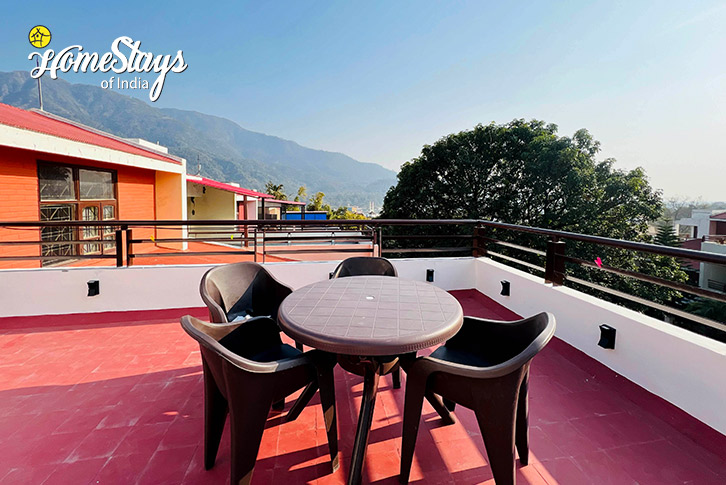 Terrace-View-Peaceful Vibes Homestay-Rishikesh