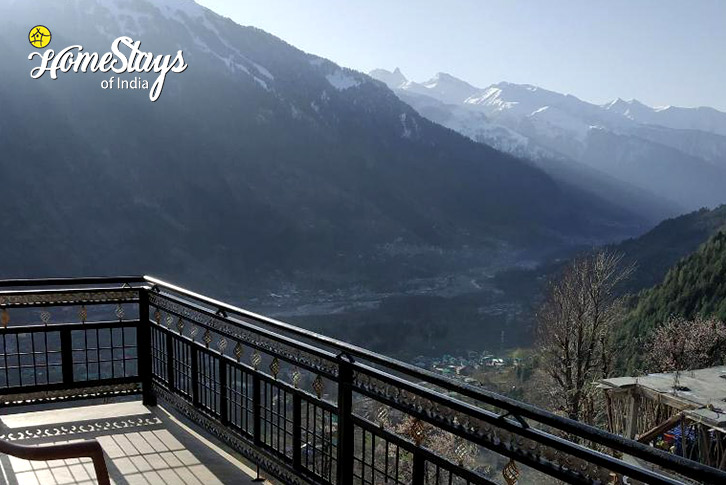 Balcony-View-Himalayan Aura Homestay-Manali