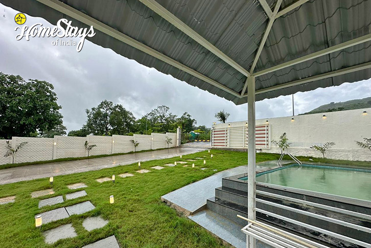 Garden-Pool-Area-Elysian Essence Villa, Trimbakeshwar-Nashik