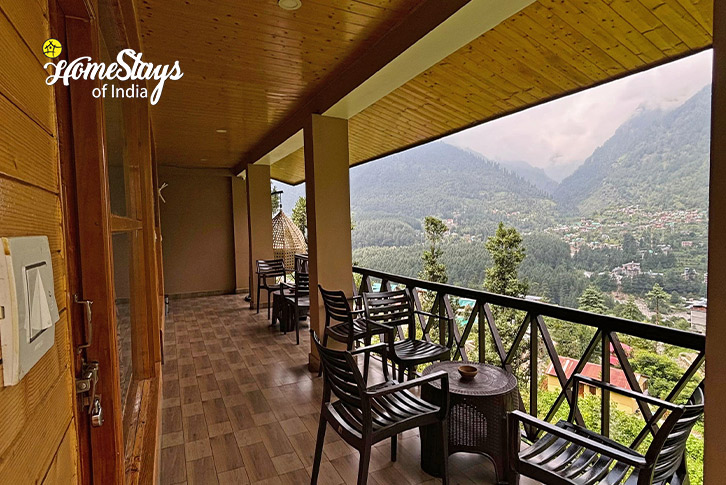 BAlcony Sitting Area-Magic Wood Homestay,Vashisht-Manali