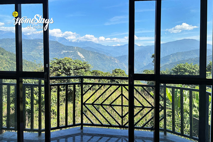 BAlcony-View-1-Soulful Peaks Homestay-Tadong-West Sikkim