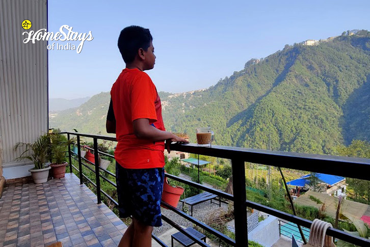 Balcony-View-Echoes of Sikkim Homestay-Gangtok