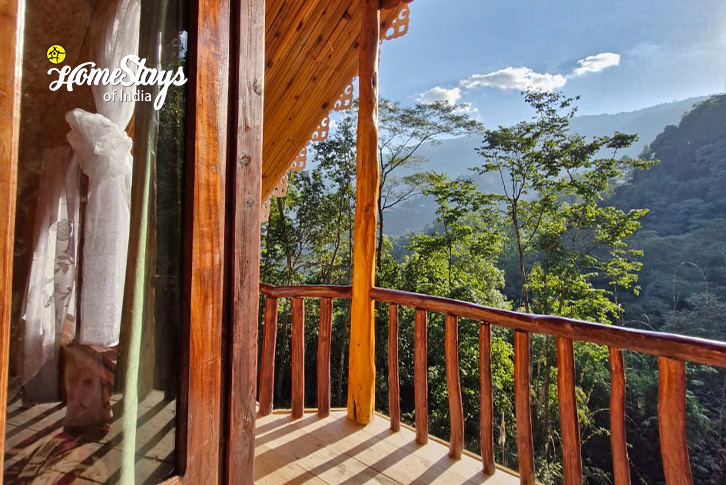 Balcony-Alpine Haven Homestay, Rishihat 