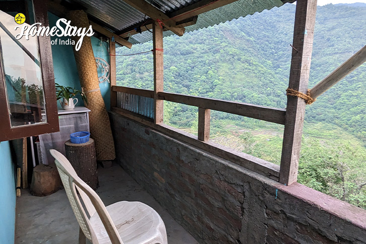 Balcony-Happy Hues Homestay, Khonoma-Kohima