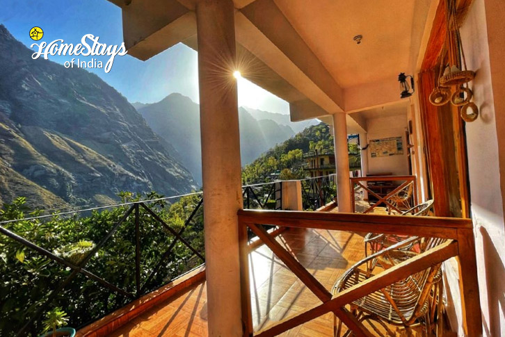 Balcony-Lap of Gods Homestay-Joshimath