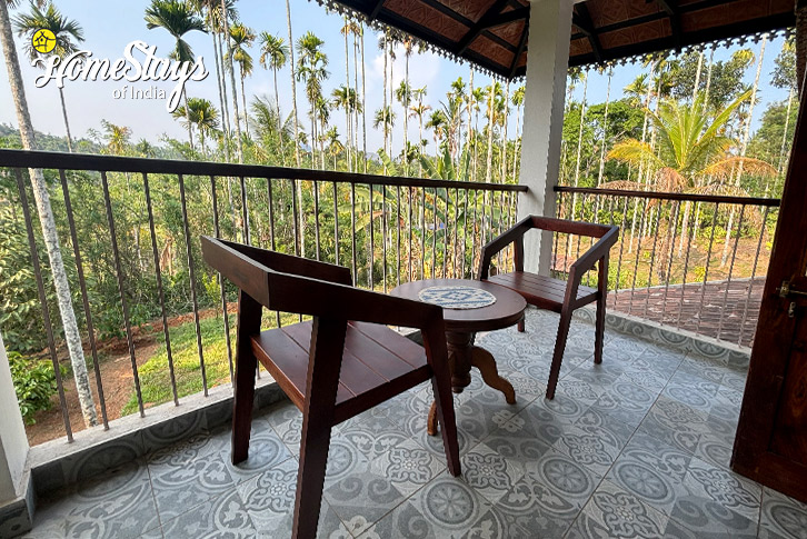 Balcony Sitting-Meditating Woods Homestay-Wayanad