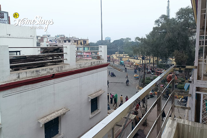 Balcony-View-Vedic Sangam Homestay-Prayagraj