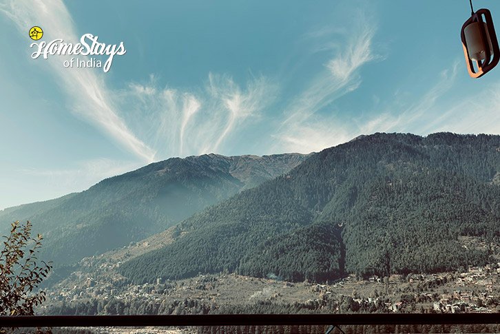 Balcony-View-2-Panorama Peaks Homestay-Manali