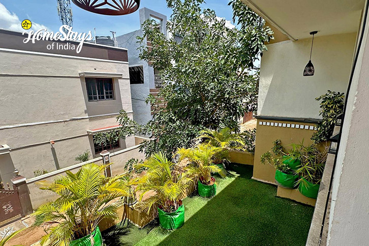 Balcony-View-Noyyal Homestay-Coimbatore