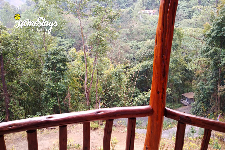 Balcony-View-Alpine Haven Homestay, Rishihat 