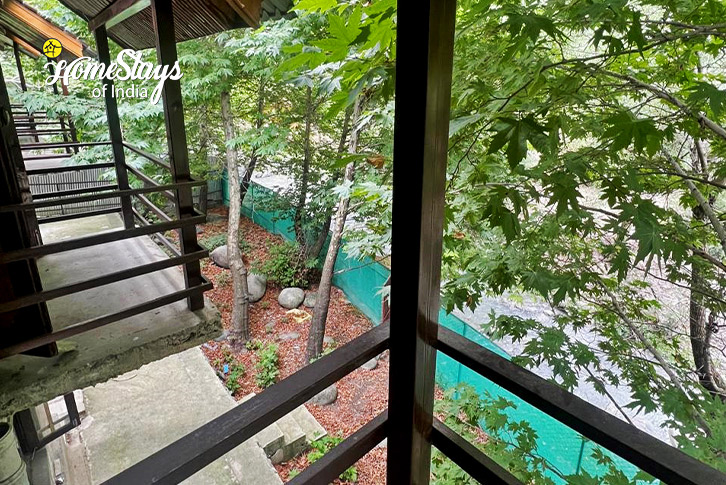 Balcony-View-Sindh Riverside Cottages-Ganderbal