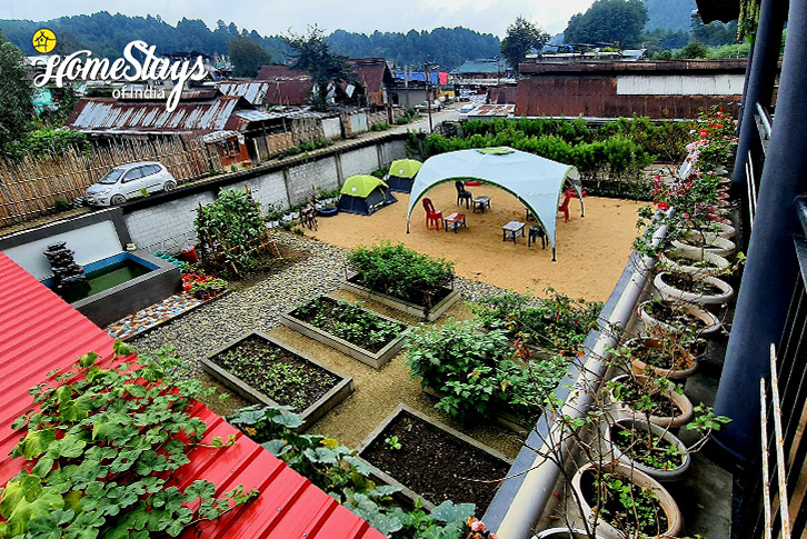 Balcony-view-Symphony Homestay-Ziro