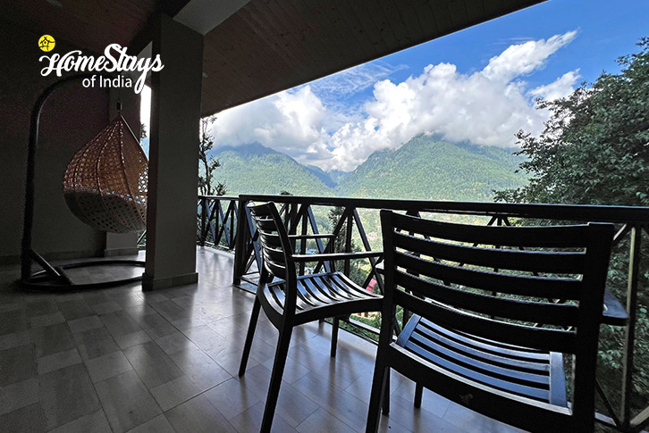 Balcony-Sitting-Magic Wood Homestay,Vashisht-Manali