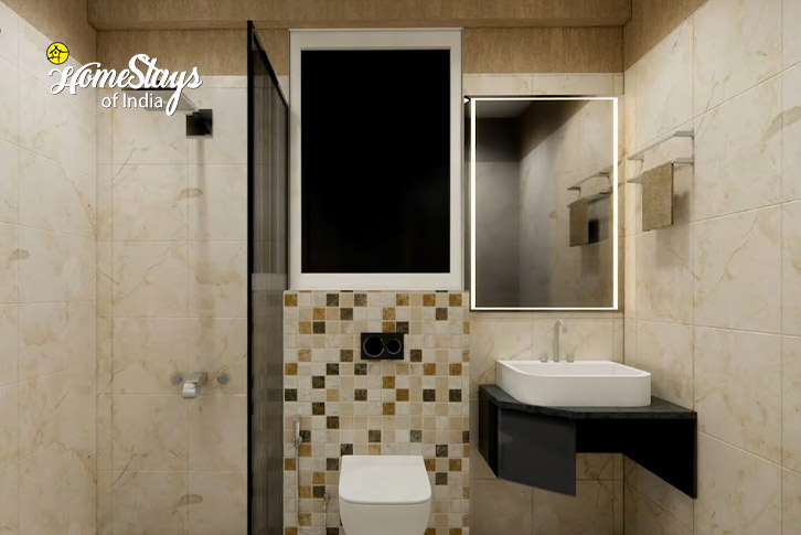 Bathroom-Silver Leaf Homestay, Malsi-Dehradun