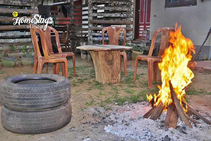 Bonfire-The Green Oasis Homestay-Virajpet-Coorg