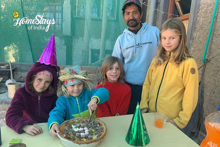 Celebrating-Birthday-Likir-Homestay-Ladakh