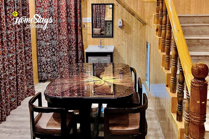 Dining-Area-Sindh Riverside Cottages-Ganderbal