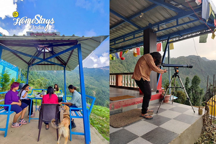 Dining-Cloud Trails Homestay, Dhanolti