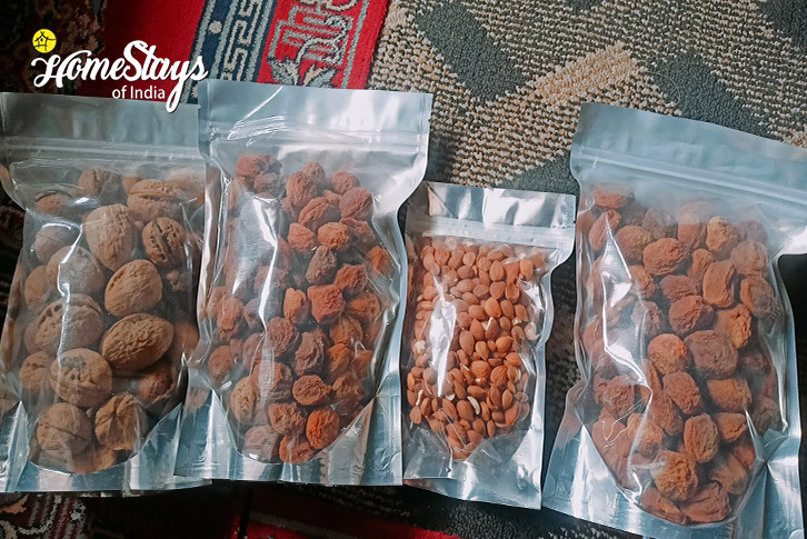 Dry-Fruits-Green Fields Homestay-Turtuk