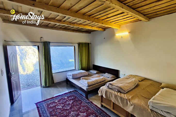 Family-Room-Pristine Peaks Homestay-Sankri