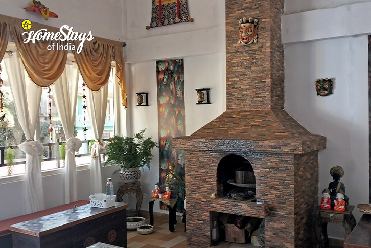 Fire Place inside-Ethereal Morning Homestay, Sonada-Darjeeling