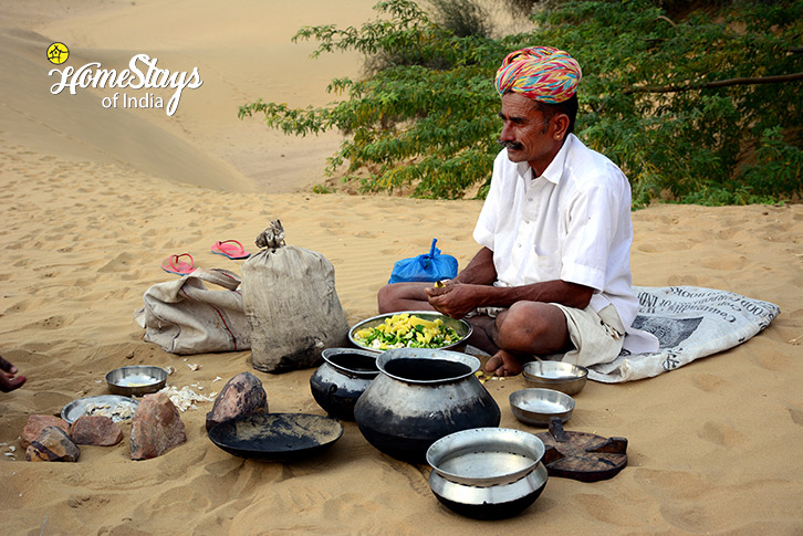 Food Preparation-Khuri-Homestay-Jaisalmer