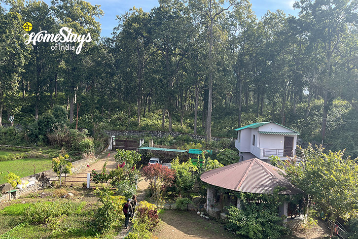 Garden-view-From Balcony-Teda-Village-Homestay-Corbett