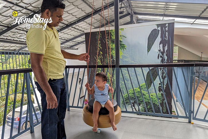 Kids-Swing-Divine Woods Homestay-Angamoozhy