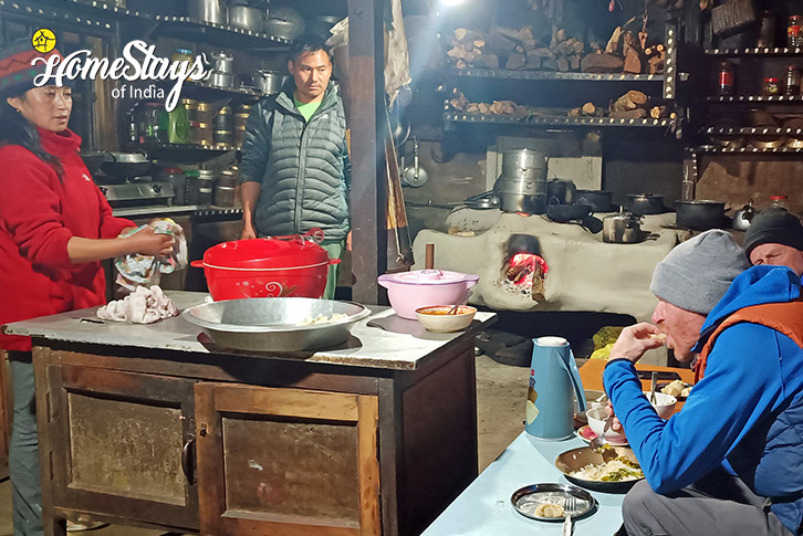 Kitchen-Spirit of the Land Homestay, Yuksom-West Sikkim