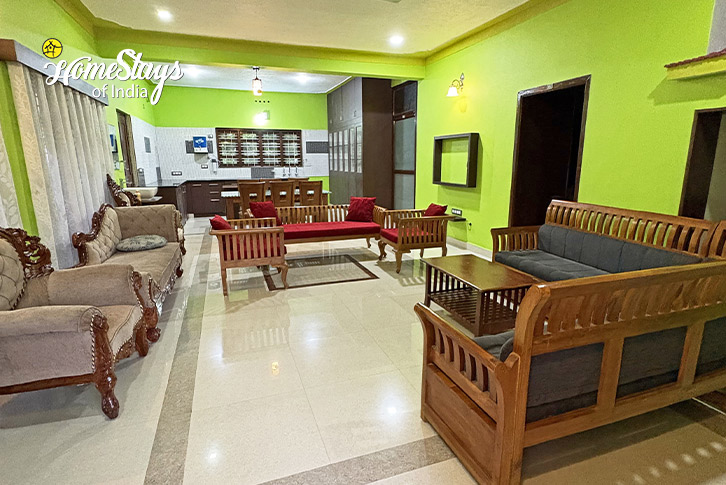 Living-Area-Cozy Comfort Homestay, Madikeri-Coorg