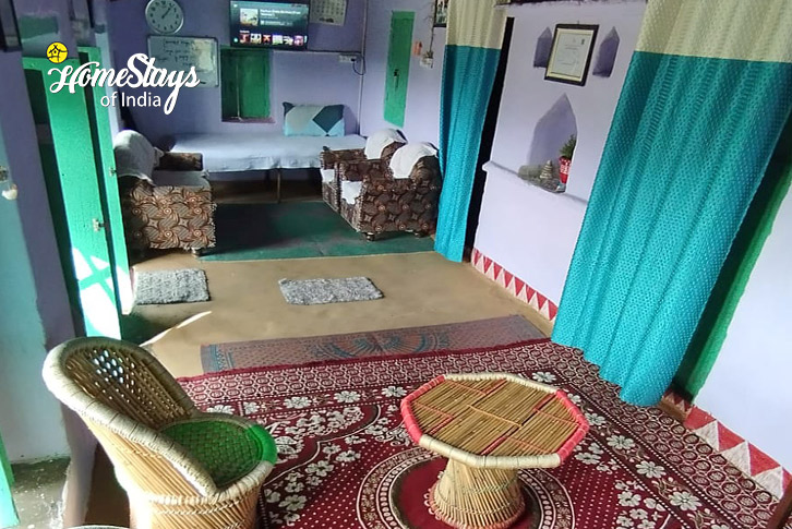 Living-Area-1-Temple Town Homestay-Dwarahat