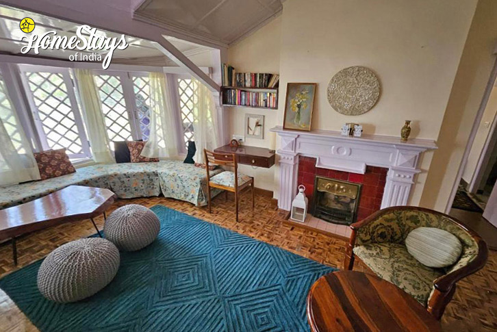 Living-Area-view-The Antique Abode Heritage Homestay, Shimla