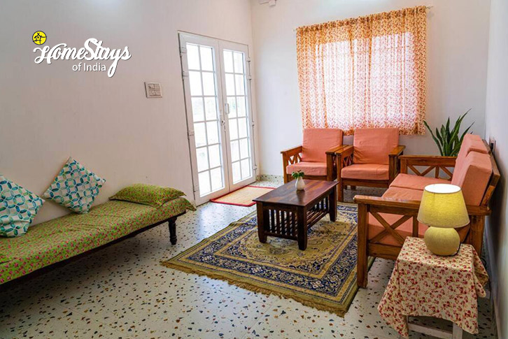 Living-Area-The Quaint Haven Homestay-Coimbatore