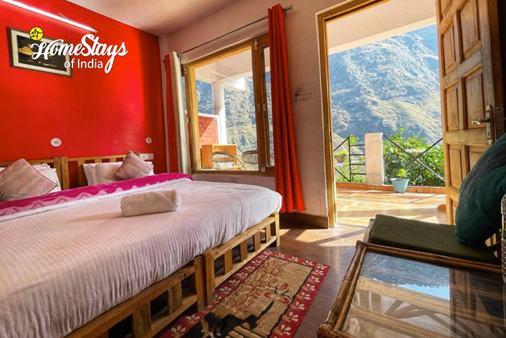 Premium-Room-2-Lap of Gods Homestay-Joshimath