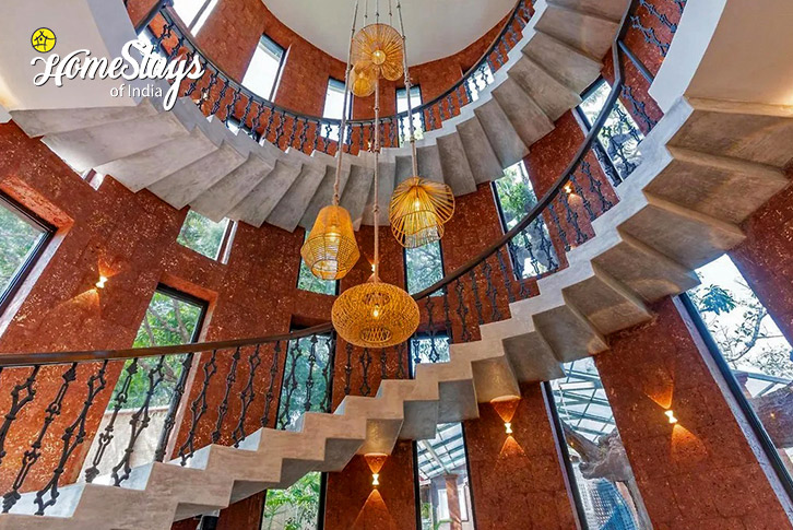 Staircase-Elite Elegance Villa, Mandrem-North Goa