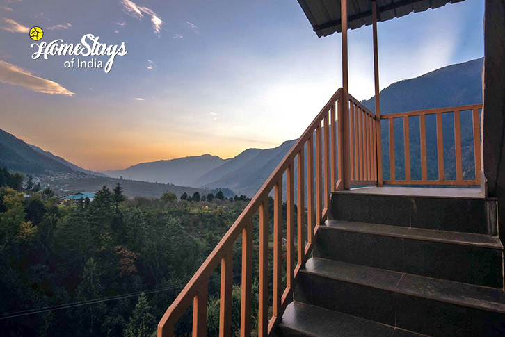 Stairs-Silent Valley Riverside Homestay-Manali