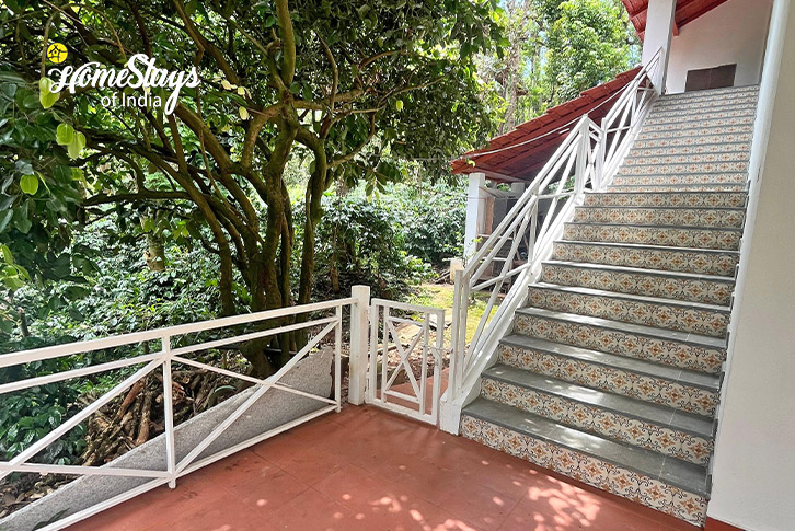 Stairs-Brew Memories Homestay-Chikkamagaluru