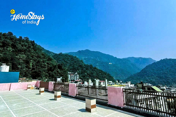 Terrace-Gratitude Homestay, Tapovan-Rishikesh