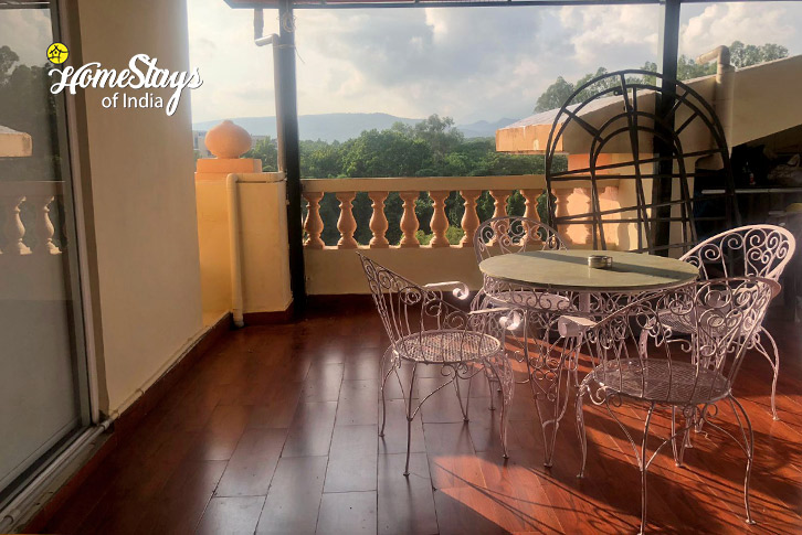 Terrace-Sitting-area-Silver Leaf Homestay, Malsi-Dehradun