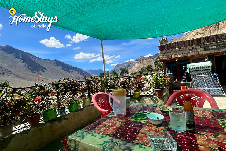 Terrace-Sitting-Hiker and Biker Homestay, Zangla-Zanskar