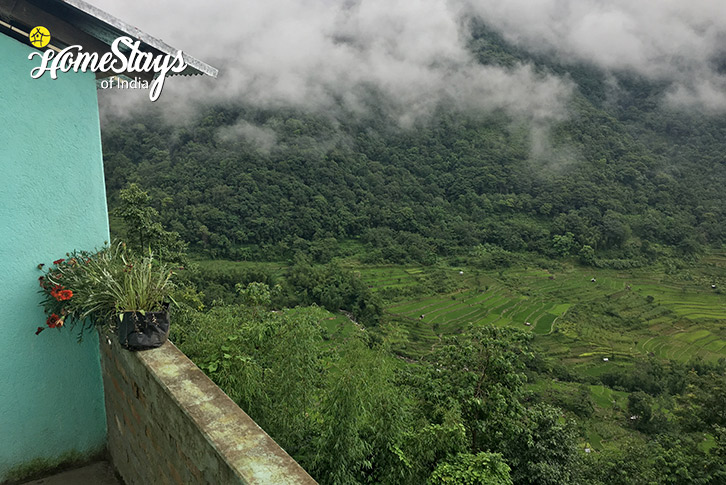 Terrace-View-Happy Hues Homestay, Khonoma-Kohima