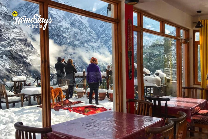 View-From-Dining--Lap of Gods Homestay-Joshimath