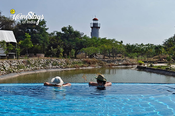 View-From-Pool-Miyawaki Magic Homestay, Wargal-Secunderabad