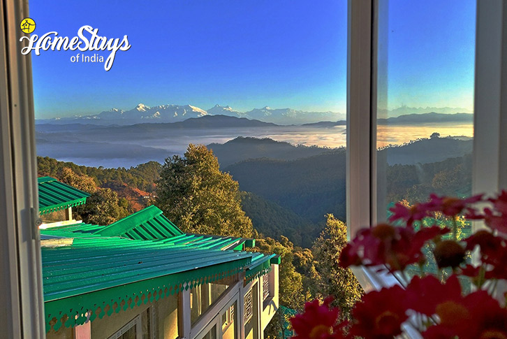 View from Window-Aesthetic Bliss Homestay, Jalna-Almora