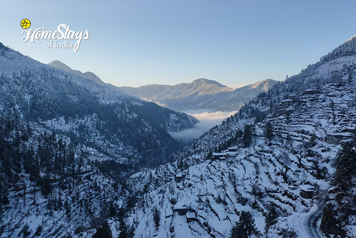 Winter-View-1--Rustic Wooden Homestay, Laida-Banjar