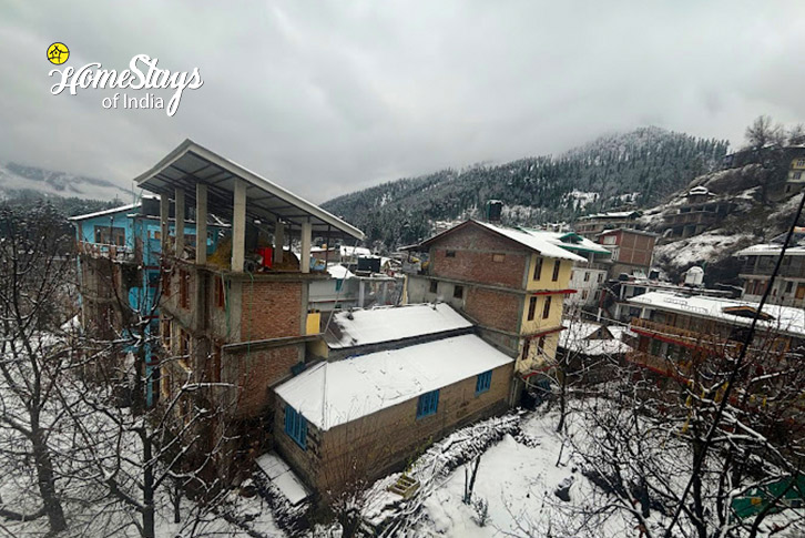 Winter-View-The Mountain Groove Homestay-Old Manali